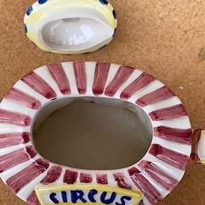 Circus Teapot figurine 1995 Vintage Ceramic Mercuries 6.5” Hand-Painted Elephant